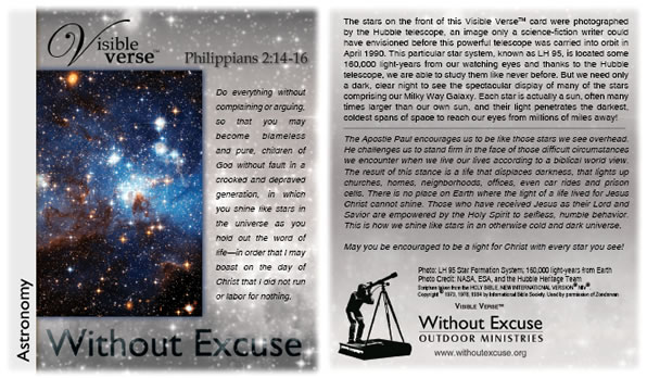 Do everything without complaining or arguing, so that you may become blameless and pure, children of God without fault in a crooked and depraved generation, in which you shine like stars in the universe as you hold out the word of life—in order that I may boast on the day of Christ that I did not run or labor for nothing.